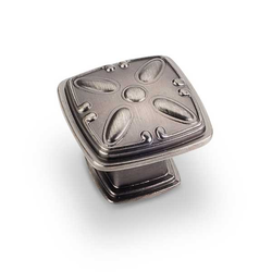 Milan 2 1-3/16 Inch Diameter Bright Nickel Brushed with Dull Lacquer Cabinet Knob