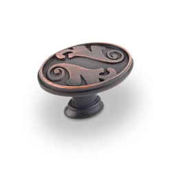 Regency 1-9/16 Inch Diameter Dark Brushed Antique Copper Cabinet Knob