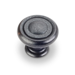 10% OFF Bremen 1 1-1/4 Inch Diameter Dark Antique Copper Machined Cabinet Knob