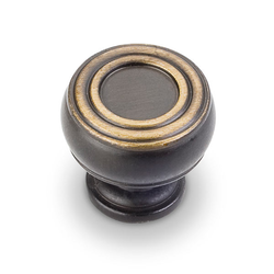 Bremen 2 1-3/16 Inch Diameter Antique Brushed Satin Brass Cabinet Knob