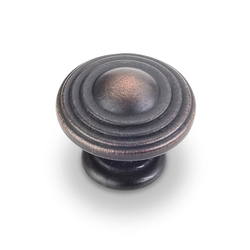 Bremen 2 1-1/4 Inch Diameter Dark Brushed Antique Copper Cabinet Knob