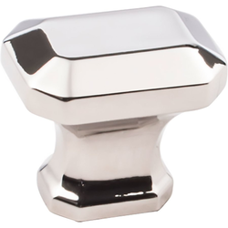 Ella 1-1/4 Inch Diameter Polished Nickel Cabinet Knob