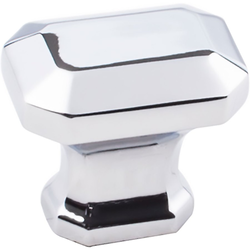 Ella 1-1/4 Inch Diameter Polished Chrome Cabinet Knob