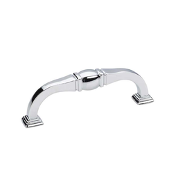 Katharine 3-3/4 Inch Center to Center Polished Chrome Cabinet Pull