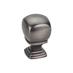 Katharine 7/8 Inch Diameter Brushed Pewter Cabinet Knob