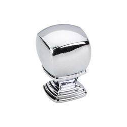 Katharine 1 Inch Diameter Polished Chrome Cabinet Knob