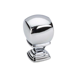 Katharine 7/8 Inch Diameter Polished Chrome Cabinet Knob