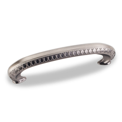 Symphony 3-3/4 Inch Center to Center Bright Nickel Brushed with Dull Lacquer Cabinet Pull