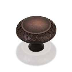 Symphony 1-3/8 Inch Diameter Dark Brushed Antique Copper Cabinet Knob