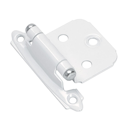 Variable Overlay Hinge- White-Sold Per Pair