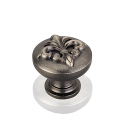 Lafayette 1-3/8 Inch Diameter Bright Nickel Brushed with Dull Lacquer Cabinet Knob