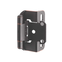 Partial Wrap 1/2 inch Overlay Hinge Oil Rubbed Bronze, Per Pair