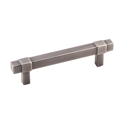 Zane Pull 3-3/4 inch Center to Center Brushed Pewter