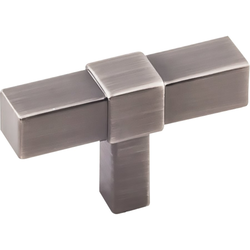 Zane 2 Inch Diameter Brushed Pewter Cabinet Knob