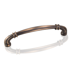 Lafayette 5-1/16 Inch Center to Center Antique Brushed Satin Brass Cabinet Pull