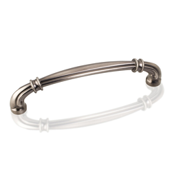 Lafayette 5-1/16 Inch Center to Center Bright Nickel Brushed with Dull Lacquer Cabinet Pull