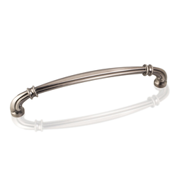 Lafayette 6-5/16 Inch Center to Center Bright Nickel Brushed with Dull Lacquer Cabinet Pull