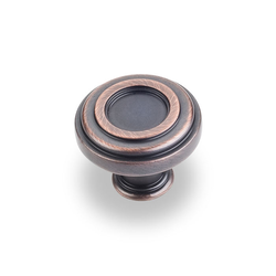 Lafayette 1-3/8 Inch Diameter Dark Brushed Antique Copper Cabinet Knob