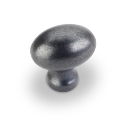 Bordeaux 1-3/16 Inch Diameter Dark Antique Copper Machined Cabinet Knob