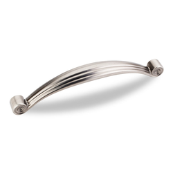 Lille 5-1/16 Inch Center to Center Bright Nickel Brushed with Dull Lacquer Cabinet Pull