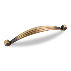 Lille 6-5/16 Inch Center to Center Antique Brushed Satin Brass Cabinet Pull