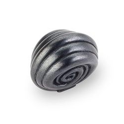 Lille 1-3/8 Inch Diameter Dark Antique Copper Machined Cabinet Knob