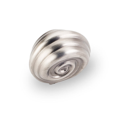 Lille 1-1/4 Inch Diameter Bright Nickel Brushed with Dull Lacquer Cabinet Knob