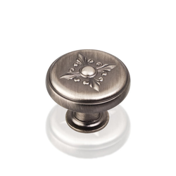 Lafayette 1-3/8 Inch Diameter Bright Nickel Brushed with Dull Lacquer Cabinet Knob