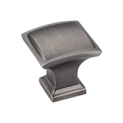 Annadale 1-1/4 Inch Diameter Brushed Pewter Cabinet Knob