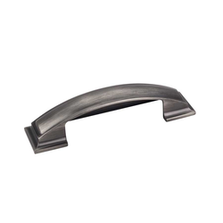 Annadale 3-3/4 Inch Center to Center Brushed Pewter Cabinet Cup Pull