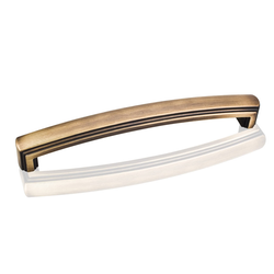 Delgado 6-5/16 Inch Center to Center Antique Brushed Satin Brass Cabinet Pull