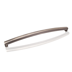 Delgado 18 Inch Center to Center Bright Nickel Brushed with Dull Lacquer Cabinet Pull