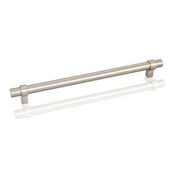 Key Grande 8-13/16 Inch Center to Center Satin Nickel Cabinet Pull