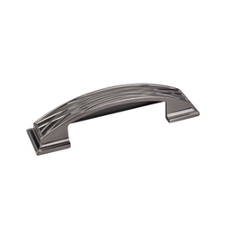 Aberdeen 3-3/4 Inch Center to Center Brushed Black Nickel Cabinet Cup Pull