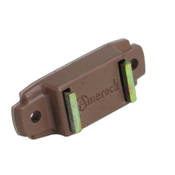 1-15/16 Inch Length Functional Hardware Full Inset Doors Magnetic Catch, Tan