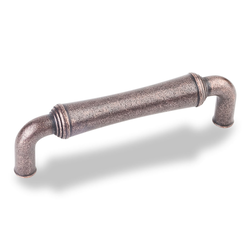 Bremen 2 3-3/4 Inch Center to Center Dark Machined Antique Copper Cabinet Pull