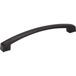 Merrick 6-5/16 Inch Center to Center Matte Black Cabinet Pull
