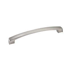 Merrick 6-5/16 Inch Center to Center Satin Nickel Cabinet Pull