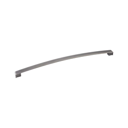 Merrick 12-5/8 Inch Center to Center Brushed Pewter Cabinet Pull