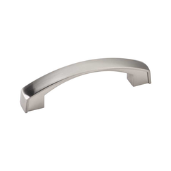 Merrick 3-3/4 Inch Center to Center Satin Nickel Cabinet Pull