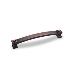 Delmar 6-5/16 Inch Center to Center Brushed Oil Rubbed Bronze Cabinet Pull