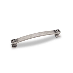 Delmar 6-5/16 Inch Center to Center Distressed Pewter Cabinet Pull