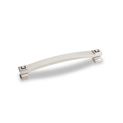 Delmar 6-5/16 Inch Center to Center Satin Nickel Cabinet Pull