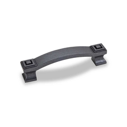 Delmar 3-3/4 Inch Center to Center Gun Metal Cabinet Pull
