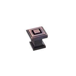 Delmar 1 Inch Diameter Brushed Oil Rubbed Bronze Cabinet Knob