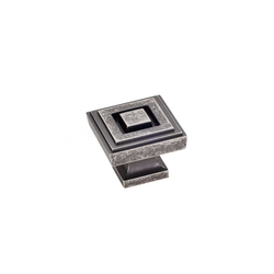 Delmar 1-1/4 Inch Diameter Distressed Pewter Cabinet Knob