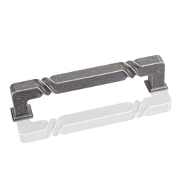 5-1/16 Inch Center to Center Tahoe Cabinet Pull, Distressed Antique Silver