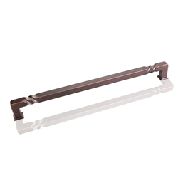 Tahoe 12 Inch Center to Center Dark Machined Antique Copper Cabinet Pull