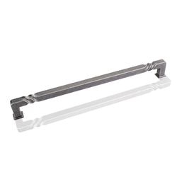 12 Inch Center to Center Tahoe Cabinet Pull, Distressed Antique Silver