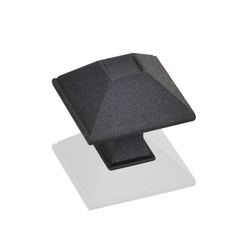 Tahoe 1-1/4 Inch Diameter Black Cabinet Knob